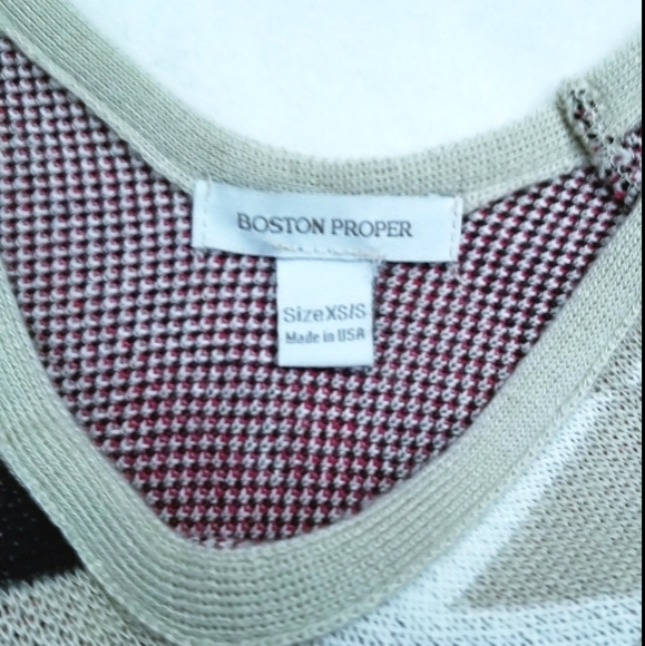 Boston Proper Aztec Print Poncho Shawl - Picture 8 of 9